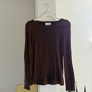 Amente Wool Blend Lightweight Knit Top